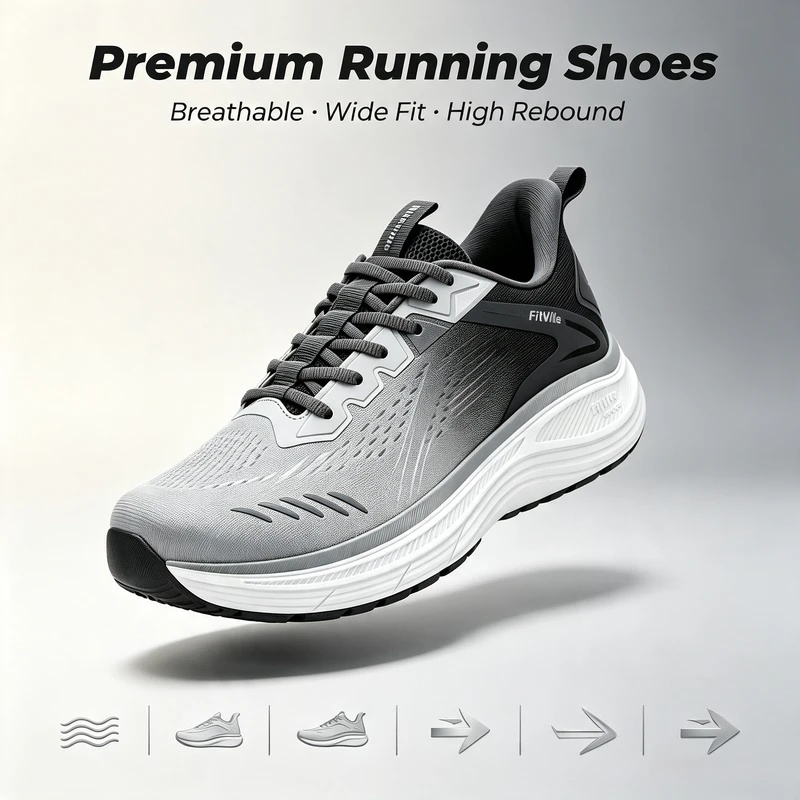 Fitville Men's Sports Sneakers - Sneaker Box review and price