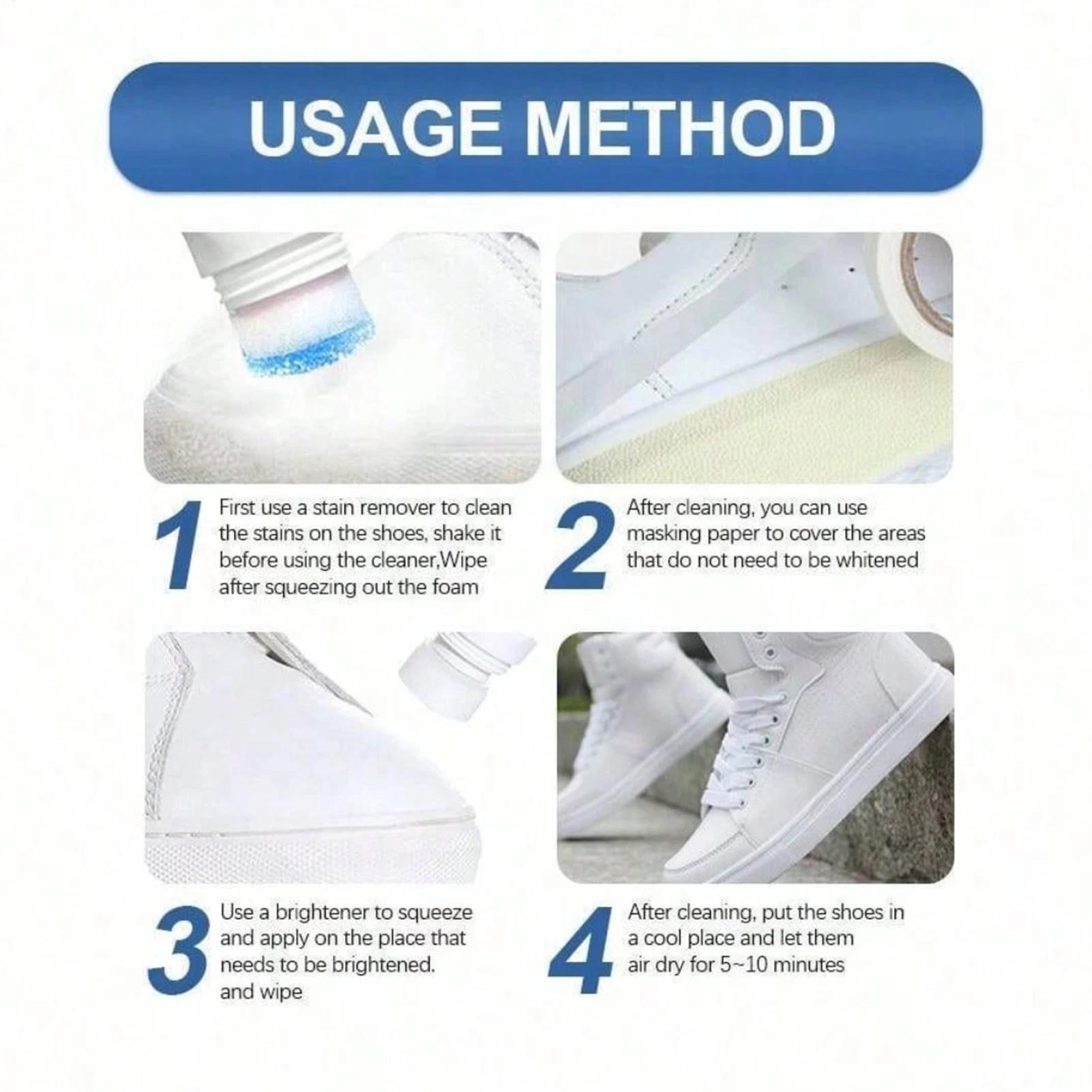 No-Wash Foam Shoes Cleaner 100 - Sneaker Cleaner review and price